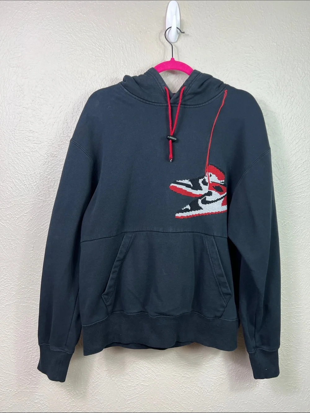 Jordan Retro Jumpman Holiday Pullover Pixelated Air Jordan Graphic Hoodie Medium